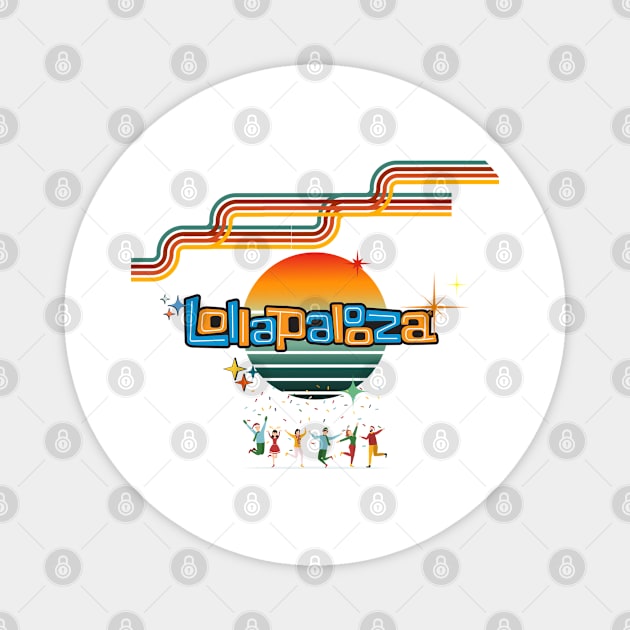 Lollapalooza Music Festival Magnet by smkworld